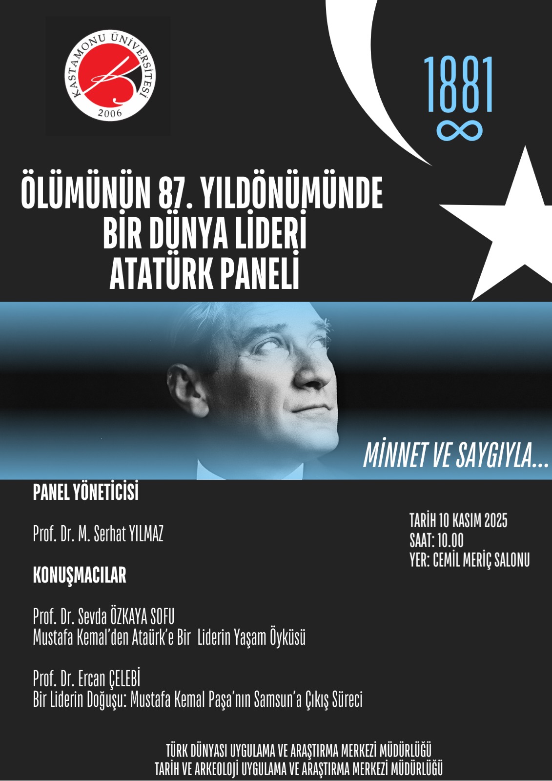10 Kasım Atatürk'ü Anma Paneli